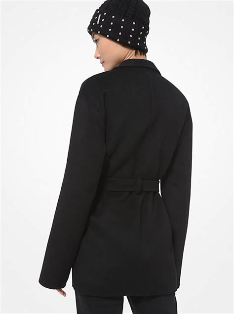 michael kors wool shawl collar double|MICHAEL MICHAEL KORS Double face wool blend shawl collar .